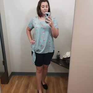 Downeast asymmetric tie blouse